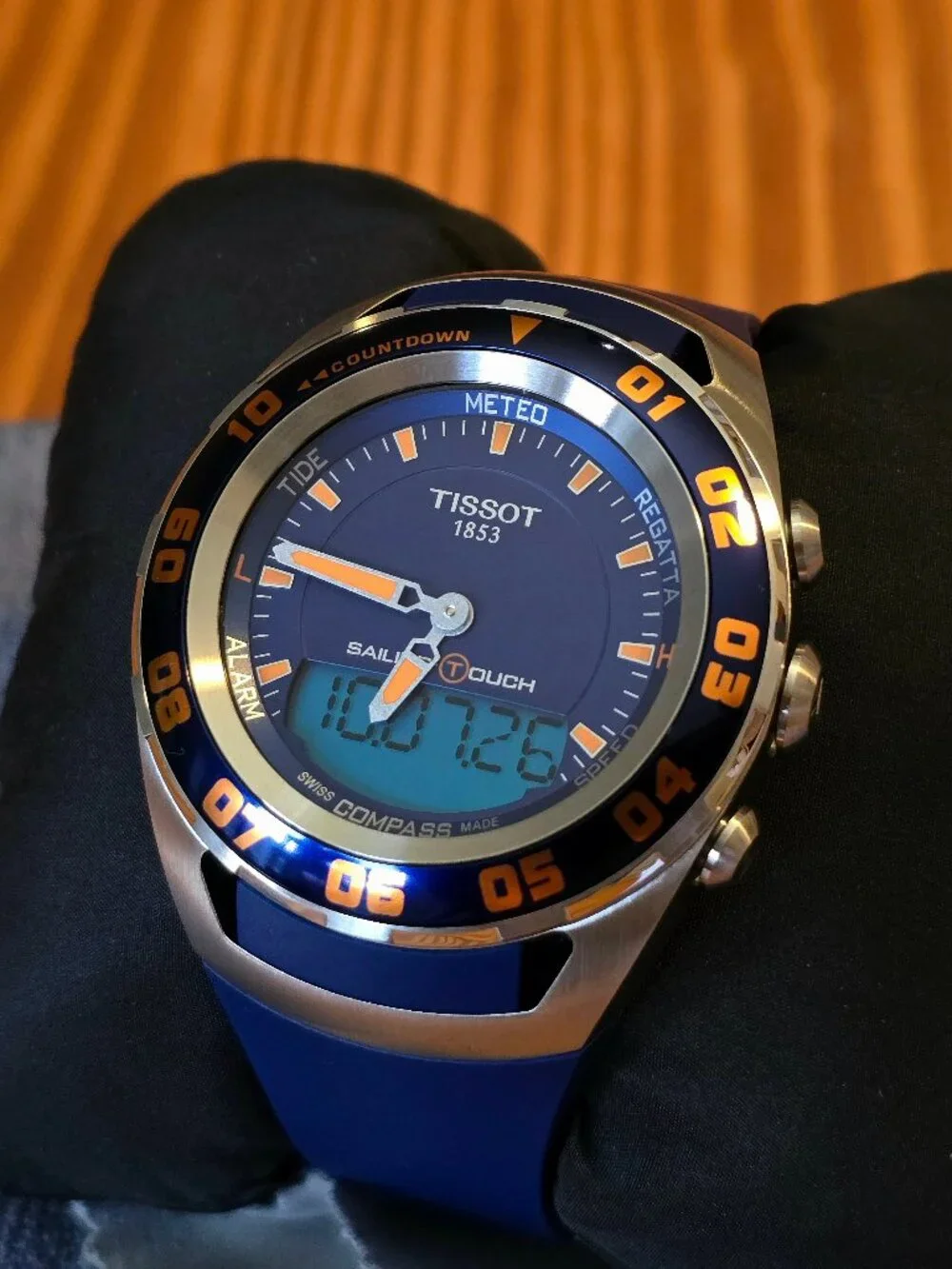Tissot Sailing Touch, $1195 MSRP, 45 mm, Caribbean, Men's Watch, T0564202704101